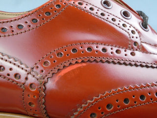 Bourton Country Brogue Shoe - Orange Bookbinder