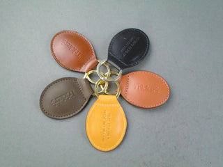 Leather Key Ring - Teardrop (style 12)