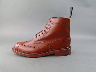 Stephy Brogue Boots - Marron Calf
