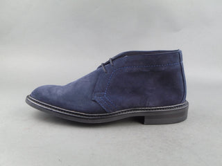 Unlined Polo Chukka Boots - Navy Suede (Worn)