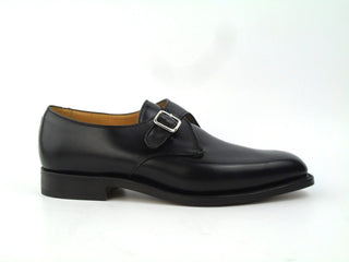 Mayfair Single Monk Shoe  - Black Calf