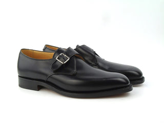 Mayfair Single Monk Shoe  - Black Calf