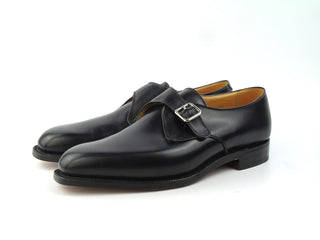 Mayfair Single Monk Shoe  - Black Calf