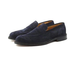 Jason Penny Loafer - Navy Blue Castorino Suede