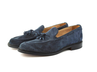 Elton Tassel Loafer - Denim Castorino Suede