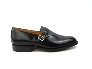 Niles Buckle Loafer - Black Bookbinder