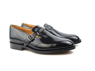 Niles Buckle Loafer - Black Bookbinder