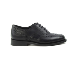 Ladies Full Brogues - Black Olivvia Classic Calf