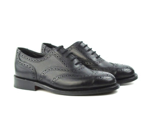 Ladies Full Brogues - Black Olivvia Classic Calf