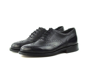 Ladies Full Brogues - Black Olivvia Classic Calf
