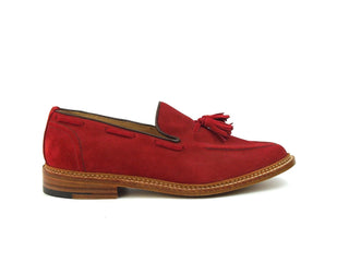 Tassel Loafer - Rosso Red Suede