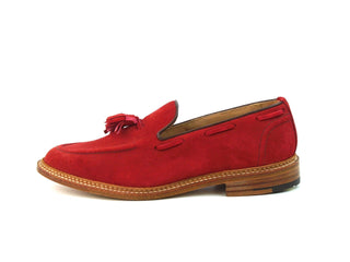Tassel Loafer - Rosso Red Suede