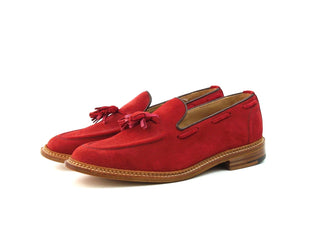 Tassel Loafer - Rosso Red Suede