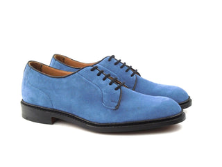 Robert Derby Shoe - Indigo Suede
