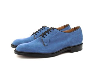 Robert Derby Shoe - Indigo Suede