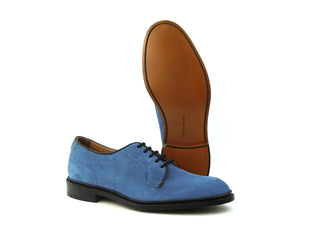 Robert Derby Shoe - Indigo Suede