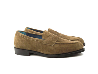 Jermyn Street Penny Loafer - New Brown Ox Reversed Suede