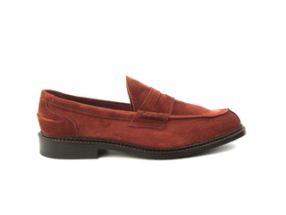 Unlined Adam Penny Loafer - Ciligio (Cherry) Castorino Suede