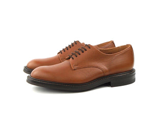 Dundee Plain Derby Shoe - Sienna Olivvia Scotch Grain