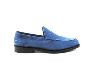 Unlined Adam Penny Loafer - Indigo Suede