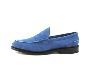Unlined Adam Penny Loafer - Indigo Suede
