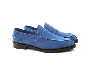 Unlined Adam Penny Loafer - Indigo Suede