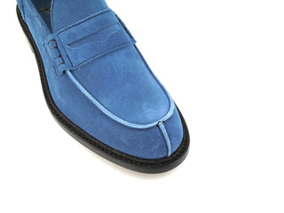 Unlined Adam Penny Loafer - Indigo Suede