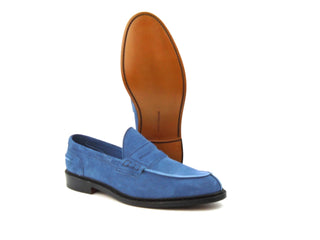 Unlined Adam Penny Loafer - Indigo Suede
