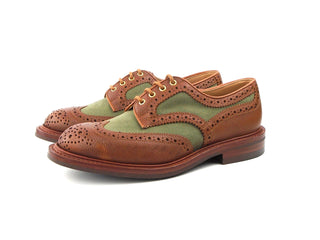Bowood Country Shoe - Mahogany/Khaki Two Tone