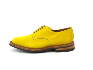 Dundee Plain Derby Shoe - Lemon Castorino Suede