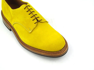 Dundee Plain Derby Shoe - Lemon Castorino Suede