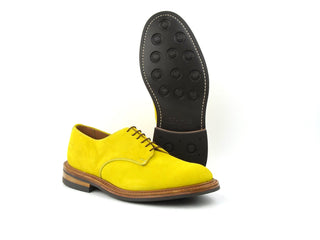 Dundee Plain Derby Shoe - Lemon Castorino Suede