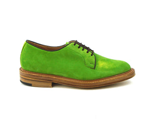 Robert Derby Shoe - Bright Green Castorino Suede