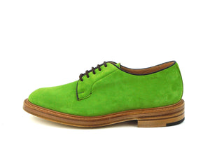 Robert Derby Shoe - Bright Green Castorino Suede