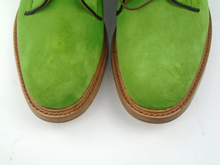 Robert Derby Shoe - Bright Green Castorino Suede
