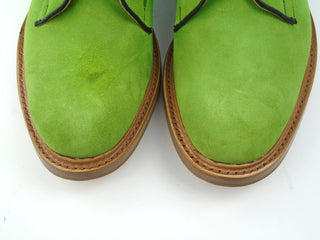 Robert Derby Shoe - Bright Green Castorino Suede