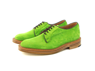 Robert Derby Shoe - Bright Green Castorino Suede