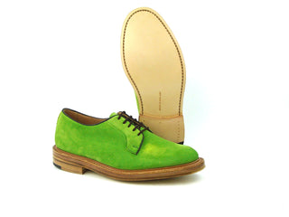 Robert Derby Shoe - Bright Green Castorino Suede