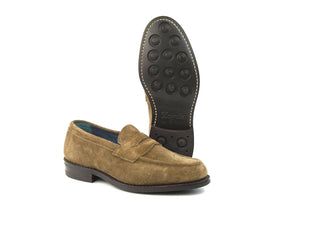 Jermyn Street Penny Loafer - New Brown Ox Reversed Suede