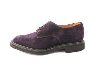 Dundee Plain Derby Shoe - Wine Castorino Suede