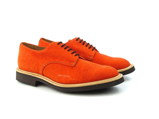 Dundee Plain Derby Shoe - Orange Verdolini (Glitter effect)