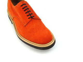 Dundee Plain Derby Shoe - Orange Verdolini (Glitter effect)