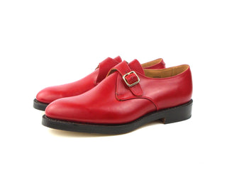 Mayfair Single Monk - Red Aniline Calf