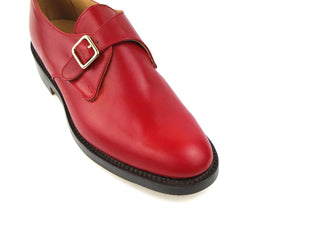 Mayfair Single Monk - Red Aniline Calf