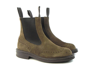 Silvia Country Dealer Boot - Brown Suede