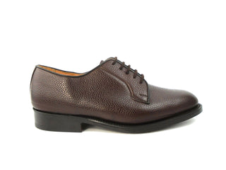 Fenwick Derby Shoe - Dark Brown Scotch Grain