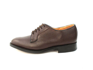 Fenwick Derby Shoe - Dark Brown Scotch Grain