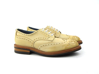 Bourton Country Shoe - Off White Funchal Burnished