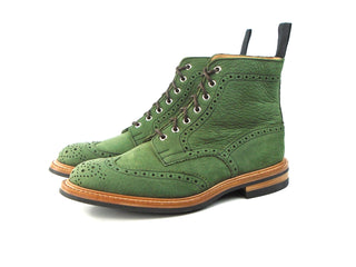 Stow Country Boot  - Green Nubuck