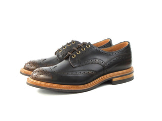 Bourton Country Shoe - Dafar Dark Brown Burnished